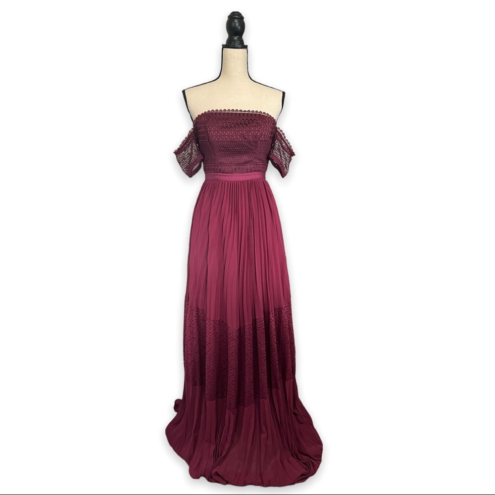 ASOS Premium Guipure Lace Paneled Maxi Dress - Picture 15 of 16
